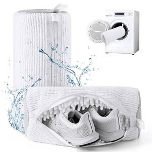 lot 6010 image: Aship Shoe Washing Machine Bag, Laundry Shoes Bag for Washer & Dryer - 2PC Reusable Shoe Cleaning Bag for Sneakers,Tennis Shoes, 360° Deep Cleaning With Self-locking Zipper for All Shoes Sizes - White