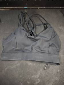 lot 6029 image: Black Sports Bra with Adjustable Straps size XS