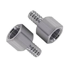 lot 6041 image: Beduan Stainless Steel 12 Hose Barb to 12 Female Home Brew Water Air Gas Fuel (Pack of 2)