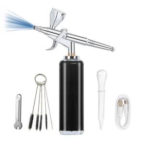 lot 6487 image: I-BEAUTEE High air Flow Airbrush Kit,Portable Airbrush Compressor, Rechargeable Cordless Airbrush, Mini Air Brush, Handheld Airbrush Gun for Barber, Model Painting, Nail Art, Makeup, Tattoo