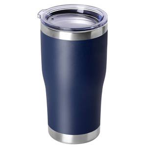 lot 6496 image: DOMICARE 20oz Tumbler with Lid Stainless Steel Tumblers Bulk, Double Wall Vacuum Insulated Coffee Travel Mug Powder Coated Tumbler, 1 Count (Pack of 1) Navy