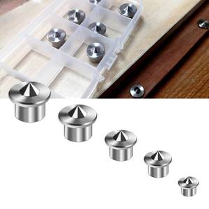 lot 10255 image: Stainless Steel Dowel Pin Centers Set, 5pcs Dowel Pins of 14 38 516 716 12,Sharp Point Dowel and Tenon Center Transfer Plugs For Joinery Accessories -by Minliguy Woodworking tools