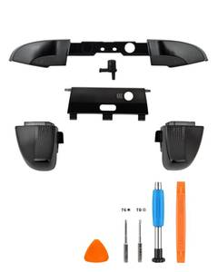 lot 10257 image: TOMSIN LB RB Bumper Button Replacement Kit for Xbox Elite Series 2 Controller, Shoulder Trigger Button Parts with Bluetooth Button and Tools(Black)