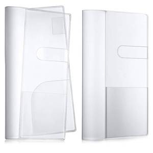 lot 10284 image: 2 Pieces Clear Cover Planner 8.19 � 7.80 Inches Plastic Cover for Weeks Book Protective Sleeves Compatible Protector PVC Notebook Strong Protecting (Transparent)