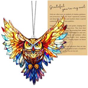 lot 10288 image: BOYESE Owl Christmas Ornaments 2025, Owl Gifts for Women Men, Owls Christmas Tree Ornament Hanging for Tree, Window, Gift Exchange Ideas, Holidays Decor for Owls Lovers, Teacher Appreciation Gifts