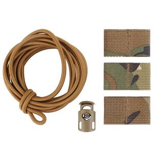 lot 10302 image: Tactical Flag Bungee Elastic Fastener Strap Shock Cord Retention Molle Webbing Loop Cord Lock Secure Plate Carrier Attachment