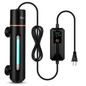 lot 11016 image: hygger 11W Aquarium U-V Light with Timer, 360° Protective Shield Clean Lamp for Green Water & Algae, Amphibian Small U-V Light for 60-180 Gal Freshwater & Saltwater Fish Tanks
