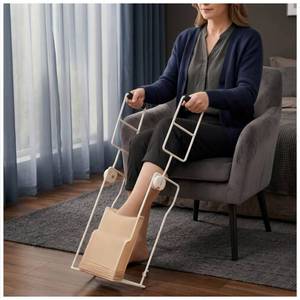 lot 11036 image: AKIMRABY Wide Compression Sock Aid for Swollen Legs, Bariatric Stocking Donner Device for 15-18 Calf - No Bend Sock Helper Tool for Seniors & Limited Mobility Putting on Compression Socks