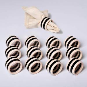 lot 12202 image: Decorative Napkin Rings, Napkin Holder Buckles for Table Decorations, Wedding, Christmas, Farmhouse, Party Easy to Clean, Durable & Versatile Rings Set of 4