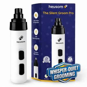 lot 12206 image: Heusom Silent Groom Pro Pet Nail Grinder  Whisper Quiet Claw Trimmer for Dogs, Cats and Other Animals  Safe & Stress Free Nail Grooming, Ideal for Sensitive Dogs of All Breeds & Sizes