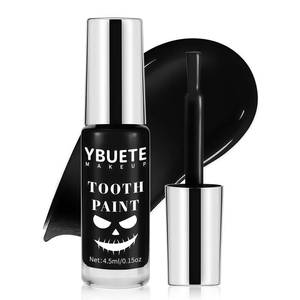 lot 12260 image: YBUETE Professional Halloween Black Tooth Paint, Temporary Black Tooth Paint��Decayed Rotten Cruddy Missing Teeth Makeup, Perfect for Cosplay, Halloween Makeup, Theater, Costume Party