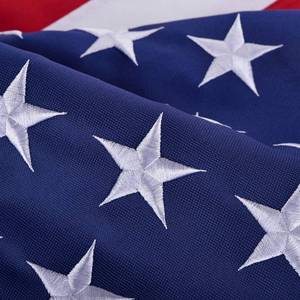 lot 14100 image: American Flags for Outside 3x5, HeavyDuty American Flag for High Wind Outdoor, UV ProtectedSewn StripesEmbroidered StarsBrass Grommets, US Flag Built for The Toughest Conditions