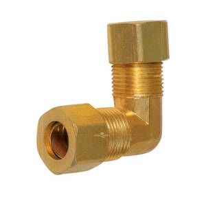 lot 14143 image: Highcraft D65-12-OM Compression 90° Elbow Pipe Fitting 12 OD. Connection Lead-Free Brass