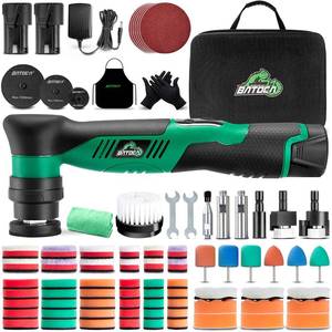 lot 19816 image: BATOCA S5 Cordless Car Buffer Polisher Sander Dual Action & Rotary Polishing Machine 123 Inch Polishing Pads for Car Detailing,6 Variable Speeds 2000-5500RPM,Mini Polisher for Car Motorcycle Polish