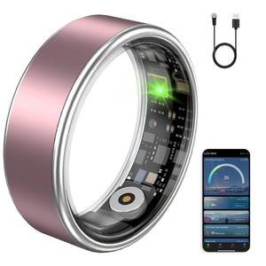 lot 20256 image: VAMOTRA Smart Ring for Women & Men, Fitness Tracker Ring with Heart Rate Monitor, HRV, Sleep Tracking, No Subscription Fee, 10ATM Waterproof Activity Ring for iOS & Android (Matte Pink, #8)