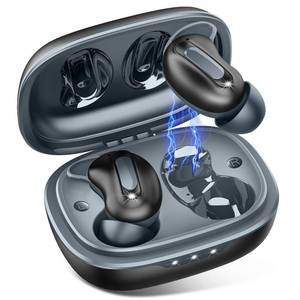 lot 20273 image: Sleep Earbuds, Mini ANC Wireless Earbuds Bluetooth 5.4 Headphones Deep Bass Stereo, 48H Playtime Ear Buds, 4 ENC Noise Cancelling Mic, IP7 In Ear Earphones for Side Sleepers,Touch Control, black