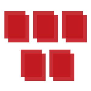 lot 20299 image: Colored Lighting Gel Filters, 10 Pcs Correction Gel Light Filter Transparent Color Overlays Film Plastic Sheets 8.5 x 11 Inch, for Film, Video, Photo, Stage (Red)