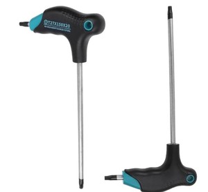 lot 14133 image: T27 Torx Wrench,Anti Tamper Proof Hex Key,Cr-V Steel T-Handle Dual End Long Arm Screwdriver