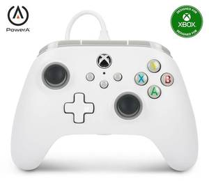 lot 2345 image: PowerA Wired Controller for Xbox Series XS - White, gamepad, wired video game controller, gaming controller, works with Xbox One