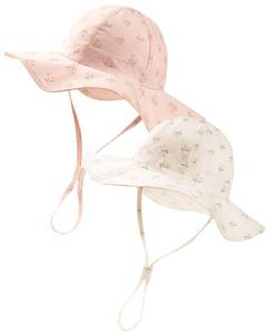 lot 2364 image: FURTALK Baby Girl Sun Hat UPF 80 Wide Brim Toddler Beach Hats Sun Protection Tulip BeigeTulip Pink