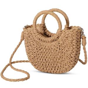 lot 2373 image: Avisky Womens Straw Beach Bag, Woven Crossbody Bags Top Handle Satchel Handbag Purse for Summer Beach Purse