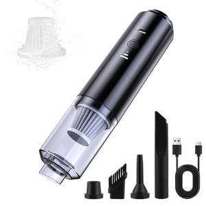 lot 4199 image: IFTHFOUR Computer Vacuum Cleaner Cordless, Strong Suction & Blowing 4-in-1 Handheld with Multi-Nozzles, Washable Filter - Rechargeable Mini Vac for Keyboard, Car, Desk, Pet Hair Cleaning