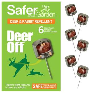 lot 4251 image: Safer Brand Deer-Off Repellent Stations, 6-Pack, Deer and Rabbit Repellent