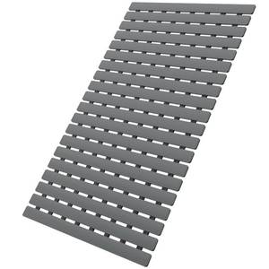 lot 4268 image: MBOSS Bathtub Mat Non Slip, Shower Mat for Inside Shower, Suction Cups Design and Drain Holes, 27.5 X 15.7 Inch, Bathroom Essentials Safe, Easy to DIY Cut, Soft and Eco-Friendly Materials
