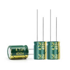 lot 4273 image: kuosbiu 20PCS 4.7UF450V Electrolytic Capacitor, High Frequency Aluminum Electrolytic Capacitors for Refrigerator, TV, LCD Monitor