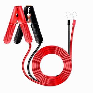 lot 4283 image: 2 Pcs 30A-50A Alligator Clips Booster Jumper Cable 13 AWG 3.3FT Automotive Battery Jumper Cables for Car Battery Charging Charger, 6 mm Tinned Copper Terminal