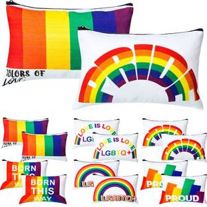 lot 4300 image: Kacctyen 12 Pcs Gay Pride Gift Rainbow Pride Makeup Bag Lgbtq Stuff Cosmetic Bag Travel Pouch with Zipper Gay Anniversary Birthday Present for Girlfriend Friends Her