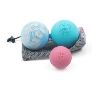 lot 4308 image: KSONE Massage Lacrosse Balls -Massage Balls for Myofacial Release&Trigger Point Therapy-Set of 2-Hard Lacrosse Massage Ball &Soft Massage Ball with one mini Ball