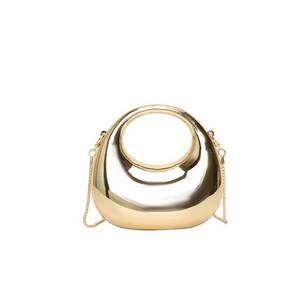 lot 4335 image: Mini Crescent Acrylic Silver Purse Luxury Moon Silver Clutch Handbags With Chain Silver Bag Crossbody Gold Evening Bag Gold Clutch Purses for Women for Wedding Party Prom