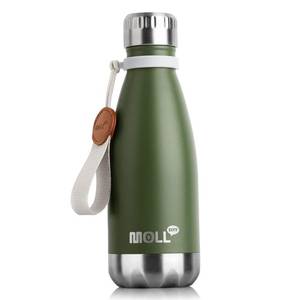 lot 4339 image: Mollcity Kids Water Bottle-12 oz Stainless Steel Vacuum Insulated Sports Water Bottle for Back to School- Small Water Bottle for Boys, Leak proof -BPA Free(Grass Green)