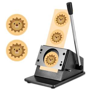 lot 5908 image: Saladulce 75mm Button Paper Cutter Graphics Punch Cutter for 3inch Button Making, 3.386 Circle Paper Punch Cutter for Scrapboard Photopaper Cardboard Cutting