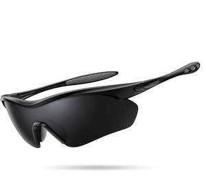 lot 6136 image: Lamicall 22g Polarized Sports Sunglasses - Lightweight UV400 Protection Men Women Sun Glasses for Baseball Running Cycling Fishing Golf Driving, Black Gray