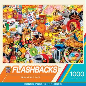 lot 6144 image: MasterPieces - 1000 Piece Jigsaw Puzzle, Breakfast of Champions, Fun for Adults, Family, Kids, Non-Glare Finish, 19.25 x 26.75