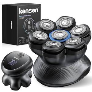 lot 6147 image: kensen PRO 7D Head Shavers for Bald Men - 2026 New Dual Speed Electric Shaver, Bald Head Shaver with Magnetic Shaver Head IPX6 Waterproof WetDry Use Shaving Balding Clipper Cordless Head Razor Gray