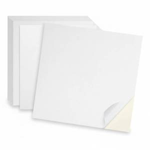 lot 6149 image: Dunzoom 25 Pcs Glitter Graduation Cardstock Paper Self Adhesive Graduate Grad Cap Decorations 9.8x9.8 Inch 250gsm Thick Pastel Sparkly Card Stock Construction Paper for Cap Topper DIY Hat(White)