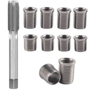 lot 6175 image: Spark Plug Thread Repair Kit, M10�1.0 Inserts and M12�1.0 Tap Stainless Steel Spark Plug Repair kit for Gasoline Engines, Lawn Mowers & Generators