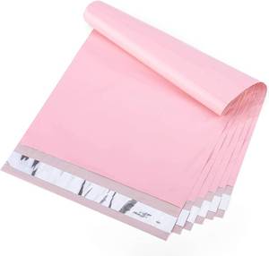 lot 6186 image: Metronic Poly Mailers 10X13 100 Pack, Strong Adhesive Shipping Envelopes for Clothing, Medium Shipping Bags for Small Businesses, Waterproof Mailers Poly Bags, Packages Bags Light Pink