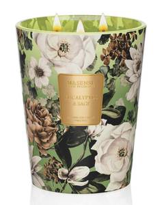 lot 9213 image: M&SENSE Eucalyptus Sage Soy Candle, 35oz 3 Wick 150H Non Toxic Long Lasting, Large Spa Fresh Focus Aromatherapy Candles, Home Office & Sleep Support