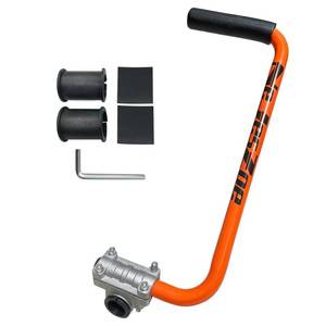 lot 9222 image: NeJesZoe Ergonomic Trimmer Grip for Weed Wackers Extension Handle, String Trimmer Handle Lawn Trimmer Handle Grip with Bracket Clamp for String Trimmer, Lawn Care, Landscaping (Orange Black)