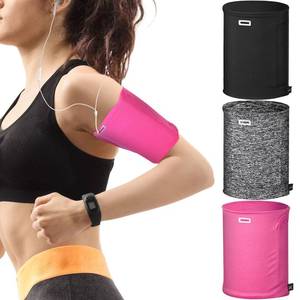 lot 10341 image: Outus 3 Pack Running Armband Phone Holder, Breathable Elastic Arm Bands for Cell Phone, 8.3-11 Inch Adjustable Arm Sleeve with Zipper & Headphone Hole for Sports, Hiking, Biking, Gym Fitness