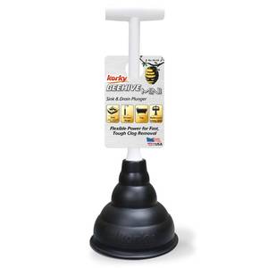 lot 10364 image: Korky Beehive Mini Sink and Drain Plunger - Works for Bathrooms, Kitchens, Sinks, Baths and Showers - Strong Suction Power for Easy Clog Removal
