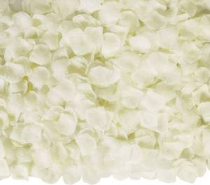 lot 10366 image: Ouddy Decor 3000 Pcs Rose Petals Artificial Flowers for Valentines Wedding Decor Romantic Night Bridal Party Home Mothers Day Decorations, Ivory