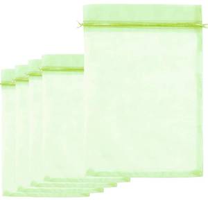 lot 10377 image: 30 Pcs 7.8�11.8 Drawstring Fruit Protection Netting Bags, Reusable Garden Netting Bags
