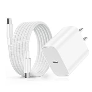 lot 10391 image: USB C Fast Charger for iPad Pro 131112.9 inch, iPad A1610th Generation, iPad Air 1311 inch5th4thMini, 20W Type C iPad Charger Fast Charging with 6FT Woven USB C to USB C Charging Cord Cable