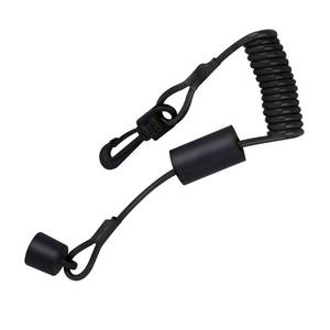 lot 10396 image: SeDeplacer 515-177-057 Ignition Key Cap & floating clip on style lanyard Compatible with Seadoo with DESS, Fits For 1999-2014 GTI GTX RXT RXP XP CHALLENGER (2014 and prior) (Black)
