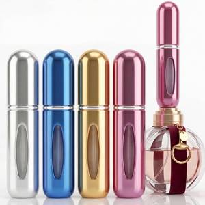 lot 10415 image: Caracal Cove 5ml Travel Perfume Bottle Refillable Atomizer Sprayer for Perfume,Leakproof Perfume Atomizer Travel, Portable Refillable Perfume Bottles (Blue, Pink, Gold, SIlver)
